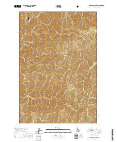 Burnt Strip Mountain 2020 topographic map thumbnail