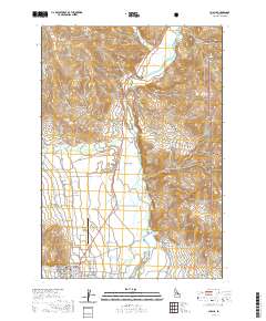 Challis 2020 topographic map thumbnail