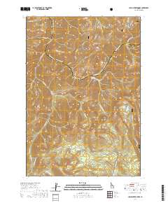 Challis Creek Lakes 2020 topographic map thumbnail