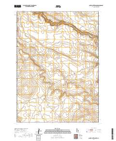 Clover Butte North 2020 topographic map thumbnail