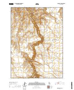 Crowbar Gulch 2020 topographic map thumbnail