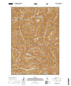 Dave Lewis Peak 2020 topographic map thumbnail