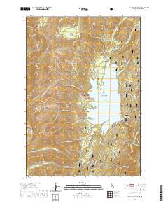 Deadwood Reservoir 2020 topographic map thumbnail