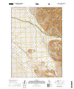 Donkey Hills NW 2020 topographic map thumbnail