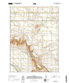 Dorsey Butte 2020 topographic map thumbnail