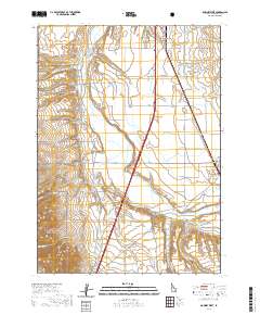 Downey West 2020 topographic map thumbnail