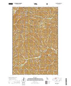 Faset Peak 2020 topographic map thumbnail