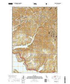 Fernan Lake 2020 topographic map thumbnail