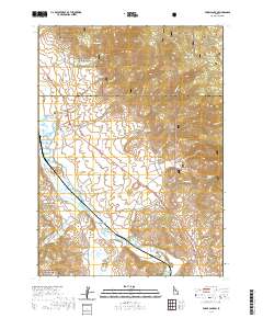Fossil Canyon 2020 topographic map thumbnail