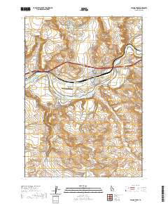 Glenns Ferry 2020 topographic map thumbnail