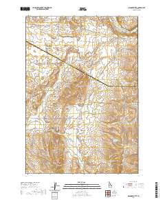 Granger Butte 2020 topographic map thumbnail
