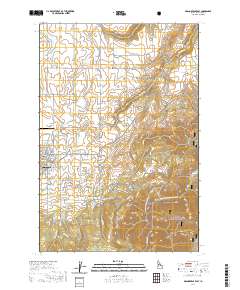 Grangeville East 2020 topographic map thumbnail