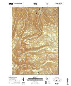 Grave Peak 2020 topographic map thumbnail