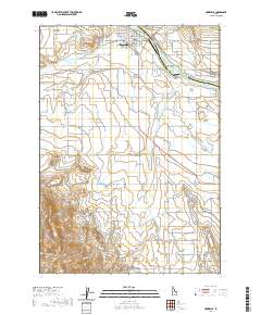 Homedale 2020 topographic map thumbnail