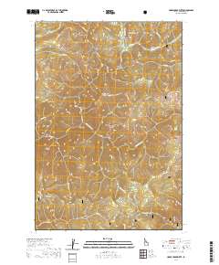 Horse Creek Butte 2020 topographic map thumbnail