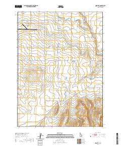 Hub Butte 2020 topographic map thumbnail