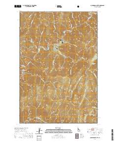 Huckleberry Butte 2020 topographic map thumbnail
