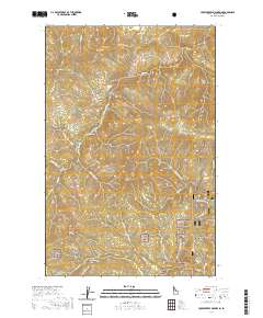 Huckleberry Mountain 2020 topographic map thumbnail