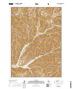Hyndman Peak 2020 topographic map thumbnail