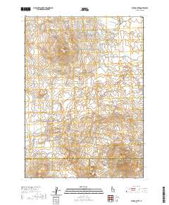 Kimama Butte 2020 topographic map thumbnail