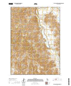 Little Wood River Reservoir 2020 topographic map thumbnail