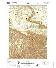 Lookout Butte 2020 topographic map thumbnail
