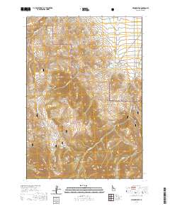 Meadow Peak 2020 topographic map thumbnail