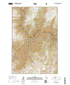 Mission Mountain 2020 topographic map thumbnail