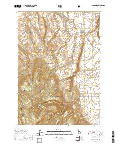 Packsaddle Lake 2020 topographic map thumbnail