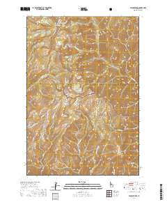 Papoose Peak 2020 topographic map thumbnail