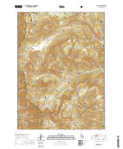 Paris Peak 2020 topographic map thumbnail