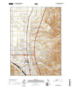 Pocatello North 2020 topographic map thumbnail