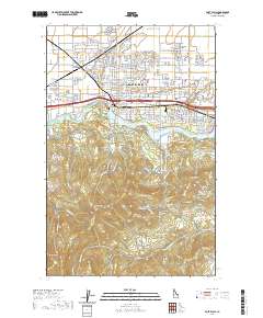 Post Falls 2020 topographic map thumbnail