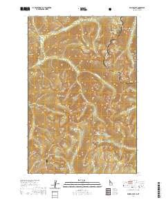 Rhodes Peak 2020 topographic map thumbnail