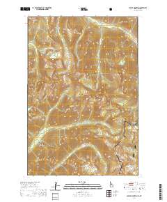 Saddle Mountain 2020 topographic map thumbnail