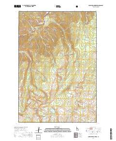 Sheepeater Mountain 2020 topographic map thumbnail