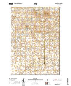Snowshoe Butte 2020 topographic map thumbnail