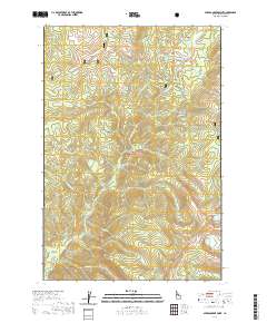 Spread Creek Point 2020 topographic map thumbnail