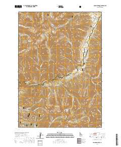 Swanholm Peak 2020 topographic map thumbnail