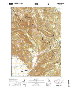 Targhee Pass 2020 topographic map thumbnail