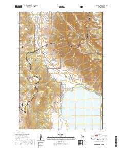 Targhee Peak 2020 topographic map thumbnail