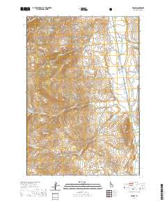 Tendoy 2020 topographic map thumbnail