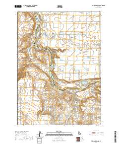 Thousand Springs 2020 topographic map thumbnail
