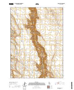 Triguero Lake 2020 topographic map thumbnail