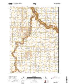 Tuanna Butte 2020 topographic map thumbnail