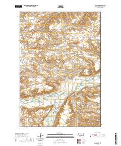 Absarokee 2020 topographic map thumbnail