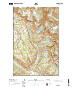 Ahern Pass 2020 topographic map thumbnail