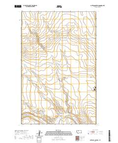 Antelope Coulee SE 2020 topographic map thumbnail