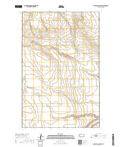 Antelope Coulee SW 2020 topographic map thumbnail