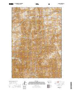 Bannack 2020 topographic map thumbnail